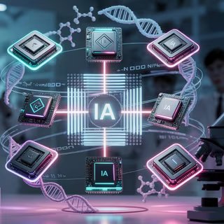 L’IA bouleverse le secteur de la recherche en réduisant radicalement le temps nécessaire pour résoudre certains problèmes scientifiques. © D. Ichbiah avec Ideogram et Flux.